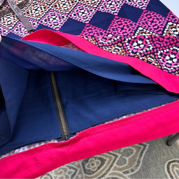 Eliza J Geometric Exposed Gold Back Zipper Closure Women’s Size 14 - Picture 14 of 16